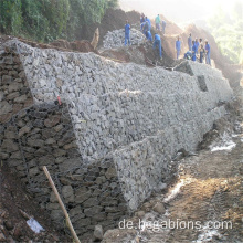 Verzinkte Gabion für Steingabion -Stützmauer